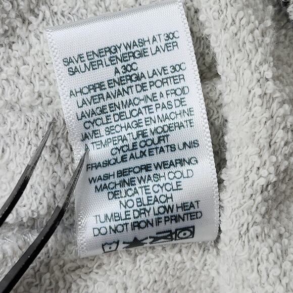 Sundry Pants Womens 1/S Heathered Gray Ankle Flare Sweatpants Lounge Raw Hem - Picture 5 of 10